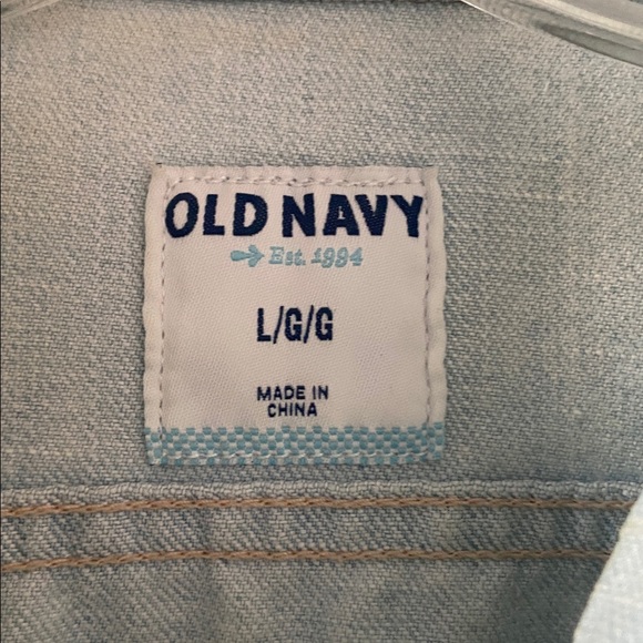Old Navy Denim Vest Size L - Picture 2 of 6